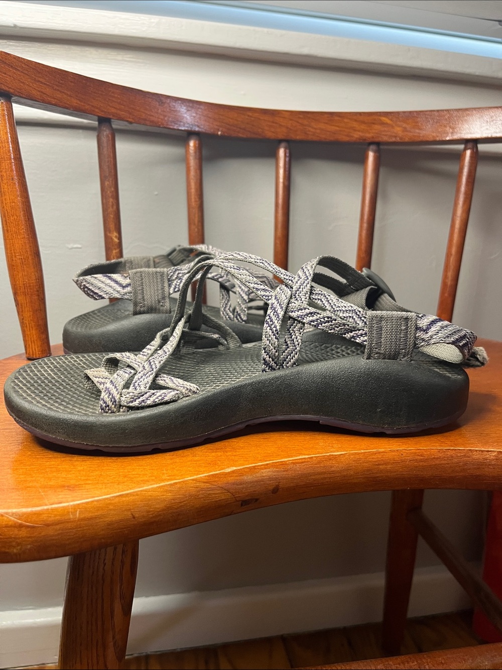 Chaco ZX/2 Yampa Sandals size 7 Purple Gray Geometric Strappy Outdoor Hiking - Picture 3 of 9